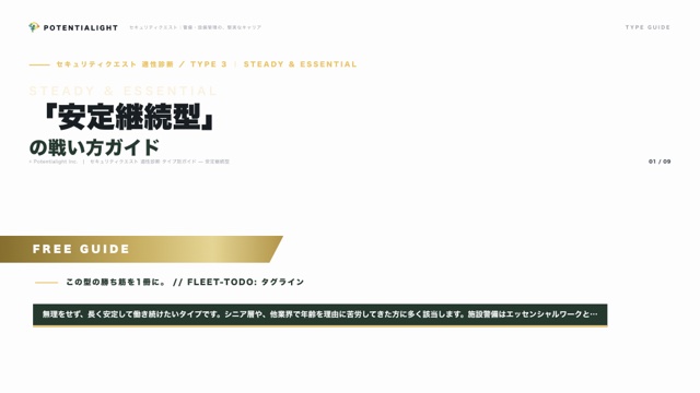 安定継続型の戦い方ガイド 表紙