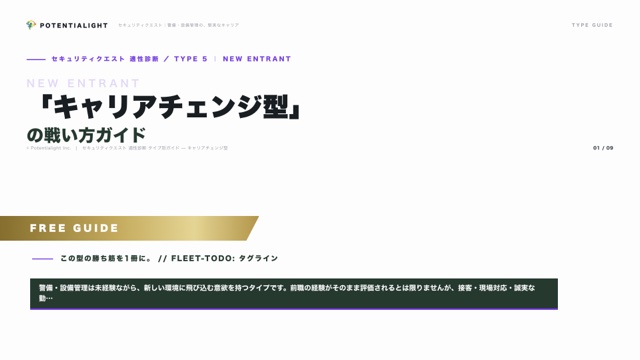 キャリアチェンジ型の戦い方ガイド 表紙