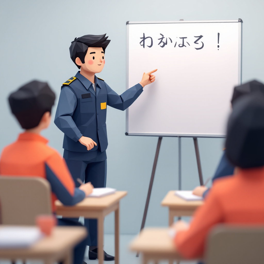 警備員指導教育責任者のキャラクターイラスト